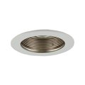 Gorgeousglow Aperture Low Voltage Trim with adjustable Step Baffle 3 in. White GO331931